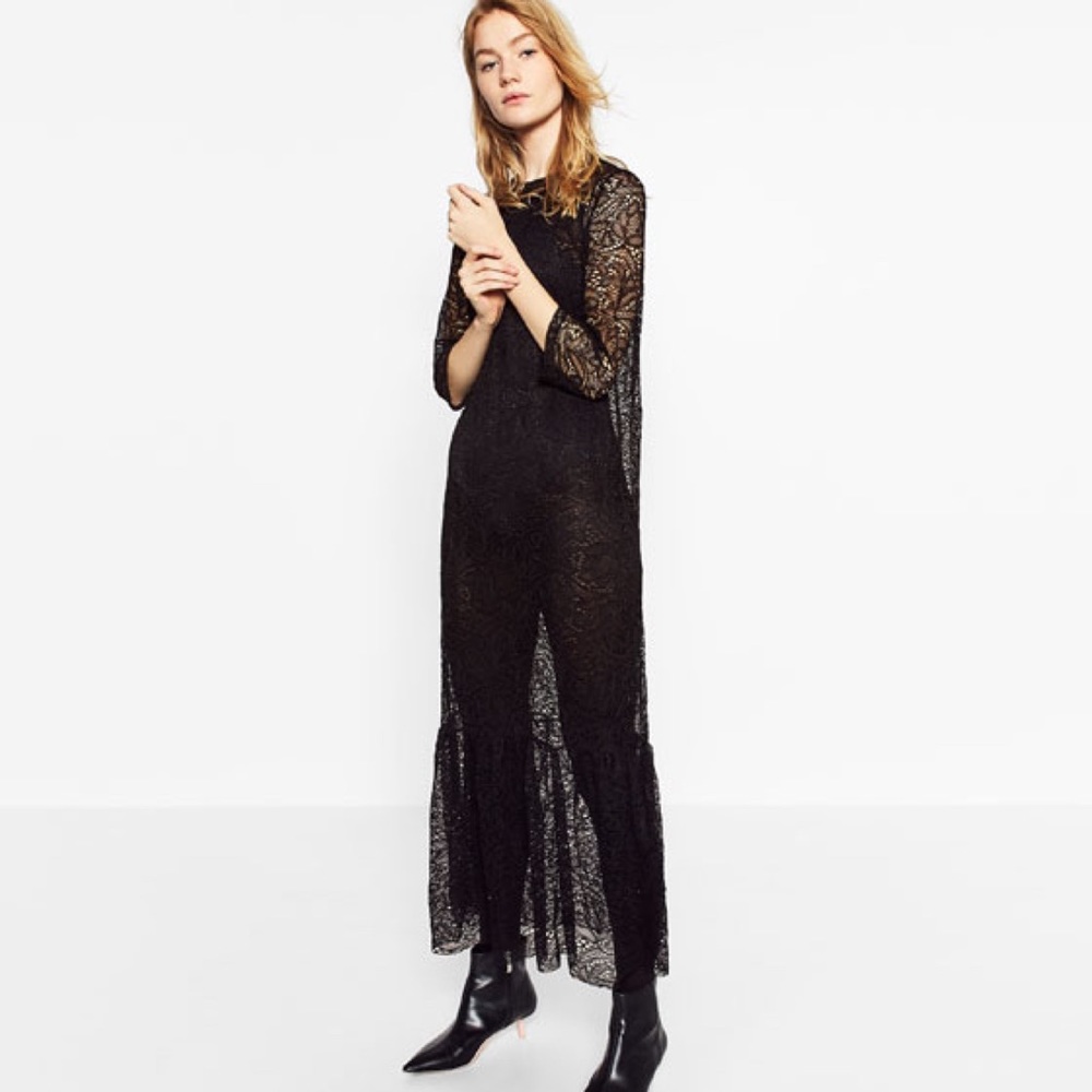 Zara Lace Maxi Dress
